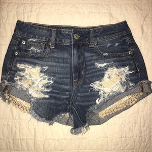 American Eagle Hi-Rise Festival Shorts